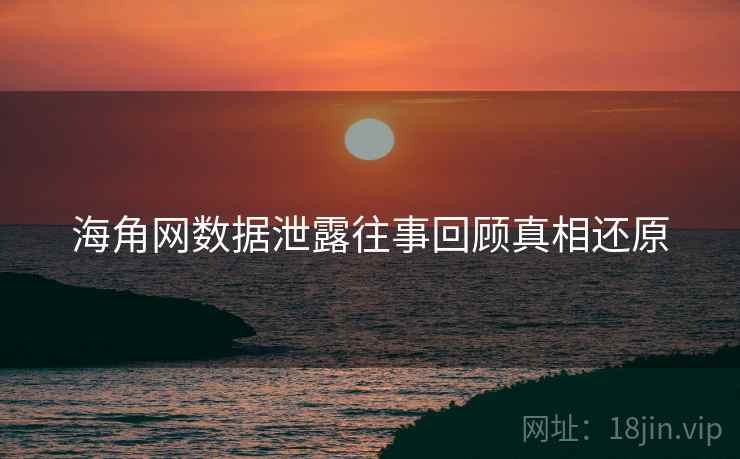 海角网数据泄露往事回顾真相还原