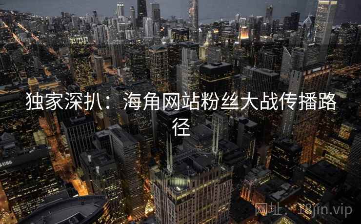 独家深扒：海角网站粉丝大战传播路径