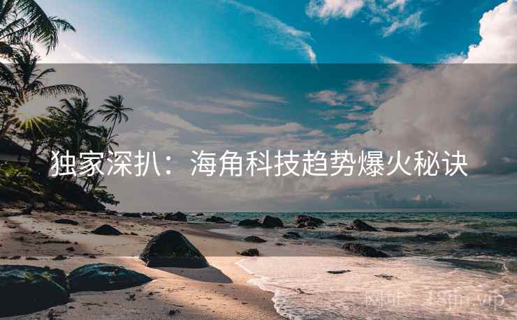 独家深扒:海角科技趋势爆火秘诀